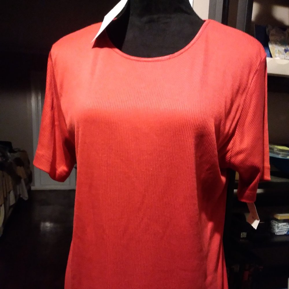 Red Cotton Top | Size L